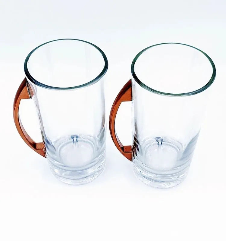 Two handcrafted Indri Whisky mugs made from original bottles, perfect as eco-conscious gifts for whisky enthusiasts.
