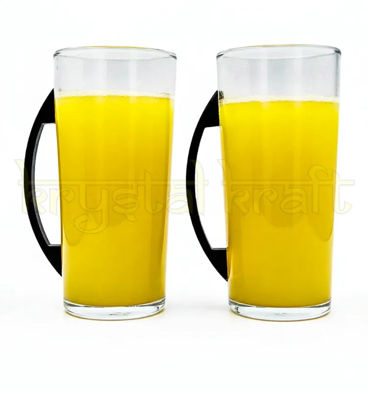 Smooth polished recycled Macallan whisky bottle mugs featuring ergonomic metal handles and preserved branding.