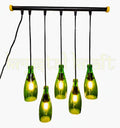 Handmade Sustainable Glass Bottle Lamp by Krystal Kraft India