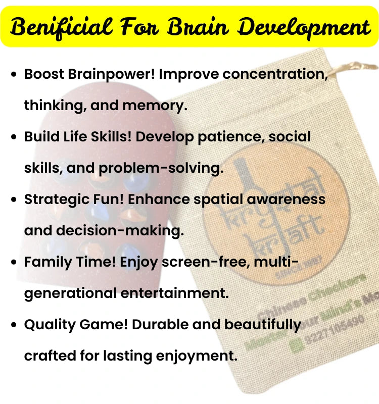 High-quality wooden gaming board with colorful marbles for classic Tic Tac Toe play.