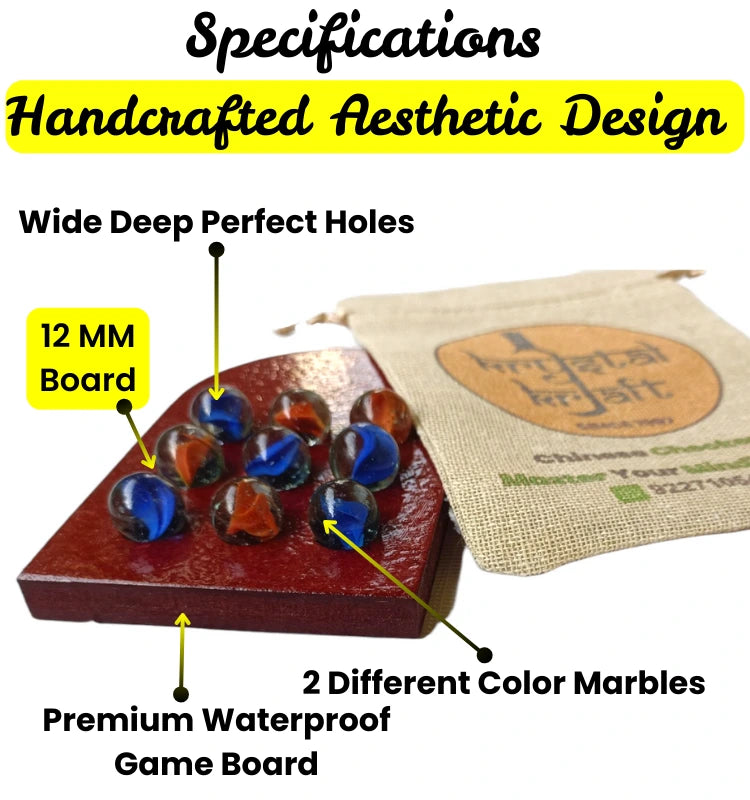 Sleek and durable HDMDF plywood strategy board for fun two-player Tic Tac Toe matches.