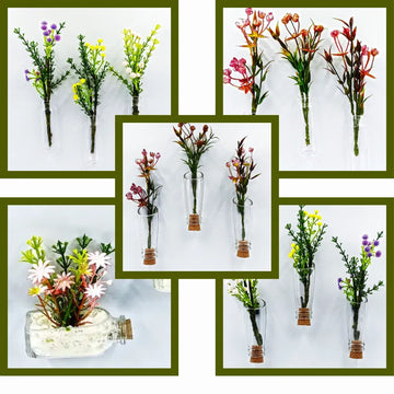 Krystal Kraft artistic fridge decorations collection upcycled bottle magnets and glass décor