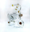 Lemon yellow accented glass tricycle planter for home styling
