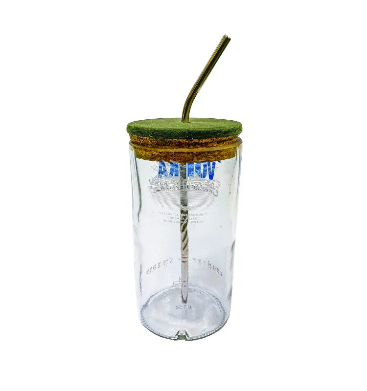 Elegant handcrafted sustainable glass bottle designed for gifting, cafés, restaurants and home décor.
