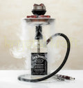 Handcrafted recycled Jack Daniels glass hookah eco-friendly luxury designer shisha by Krystal Kraft India