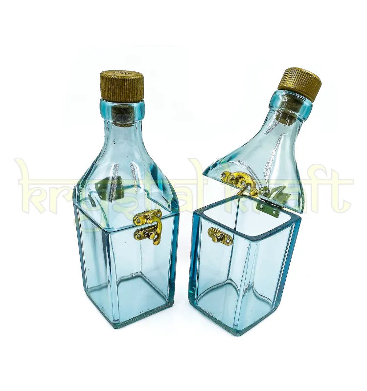 Premium Blue Label inspired decorative glass bottle jar for modern home styling and gifting.