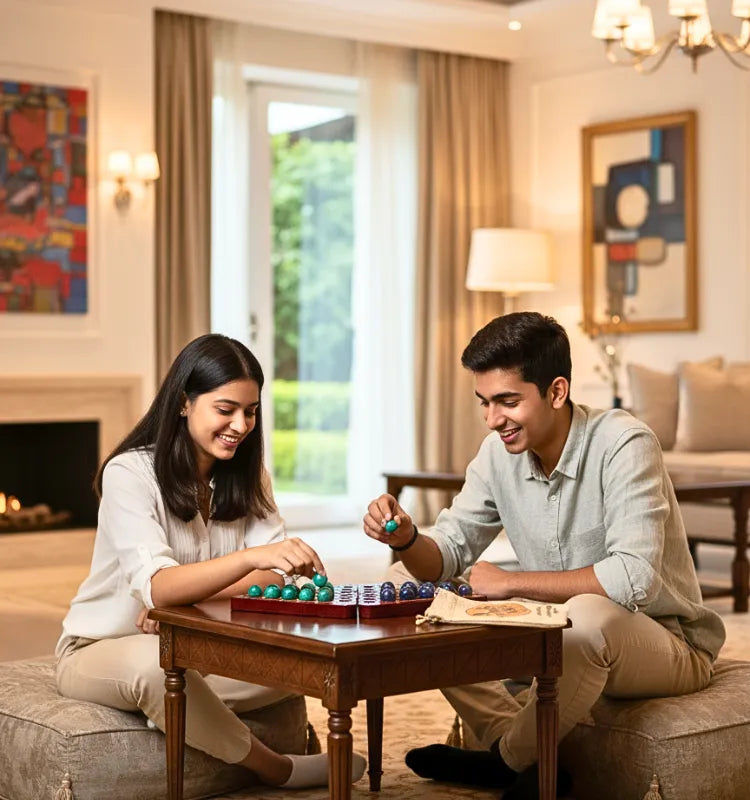 Premium Wooden 2-Player Chinese Checkers Board – Krystal Kraft HalmaMove"