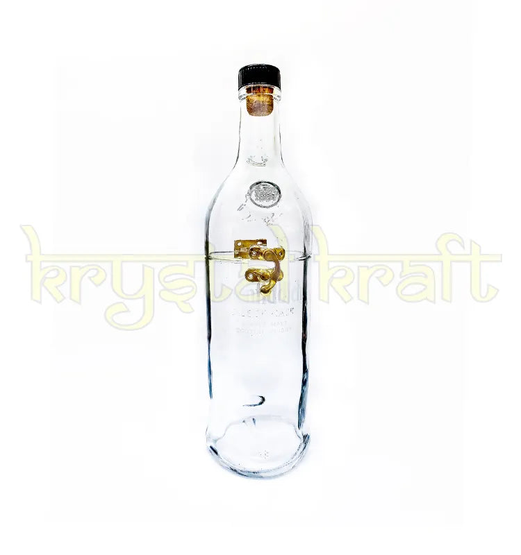 Recycled Glenfiddich bottle jar with lid for stylish storage