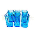 Recycled gin bottle glasses handmade in India with smooth polished edges
