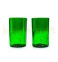 Eco friendly recycled Tanqueray gin bottle glasses for home bar