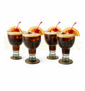 Eco friendly recycled old monk glass set upcycled by Krystal Kraft