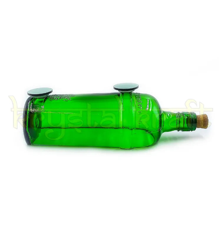 Recycled Tanqueray bottle converted into artistic serving tray