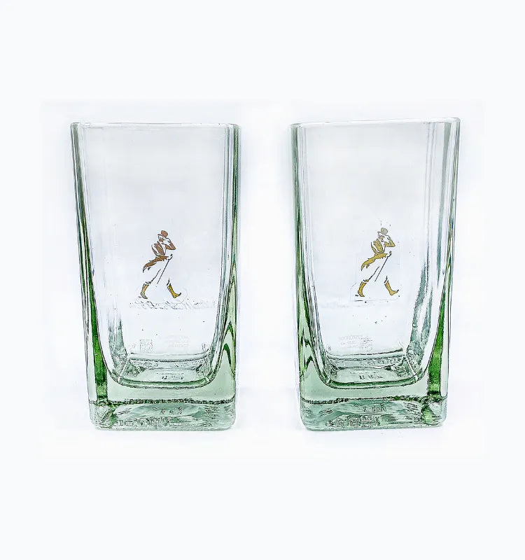 Artistic home décor glass set made from recycled glass bottles