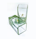 Eco-conscious recycled whisky bottle art glass for cocktails and home décor