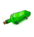 Sustainable glass bottle platter gifting set with two glasses