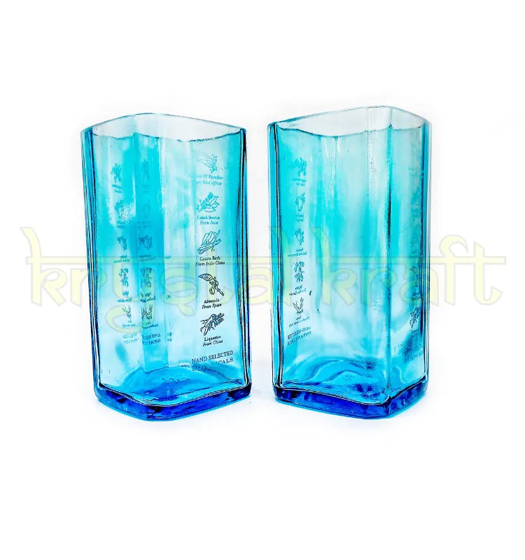 Sustainable upcycled gin bottle glasses for modern home bar setup
