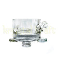 Eco-friendly upcycled glass bottle turtle planter by Krystal Kraft India, a sustainable zero-waste art piece for home or office décor