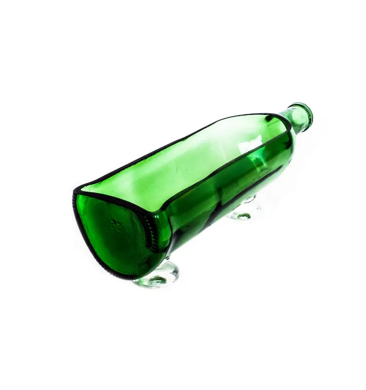 Sustainable handcrafted bottle planter for modern home décor