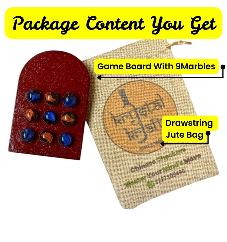 Small-sized 5x3.5 inch wooden Tic Tac Toe board perfect for travel and game nights.