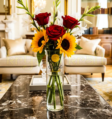 “Upcycled Ciroc Bottle Vase – Modern Handmade Glass Vase for Home Décor”