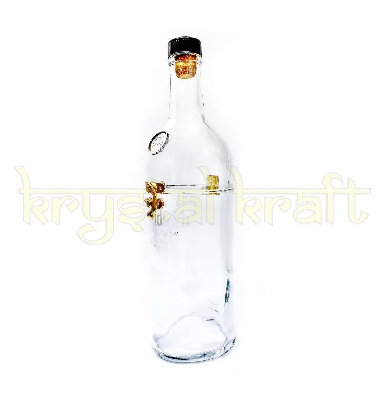 Recycled Glenfiddich bottle jar with lid for stylish storage