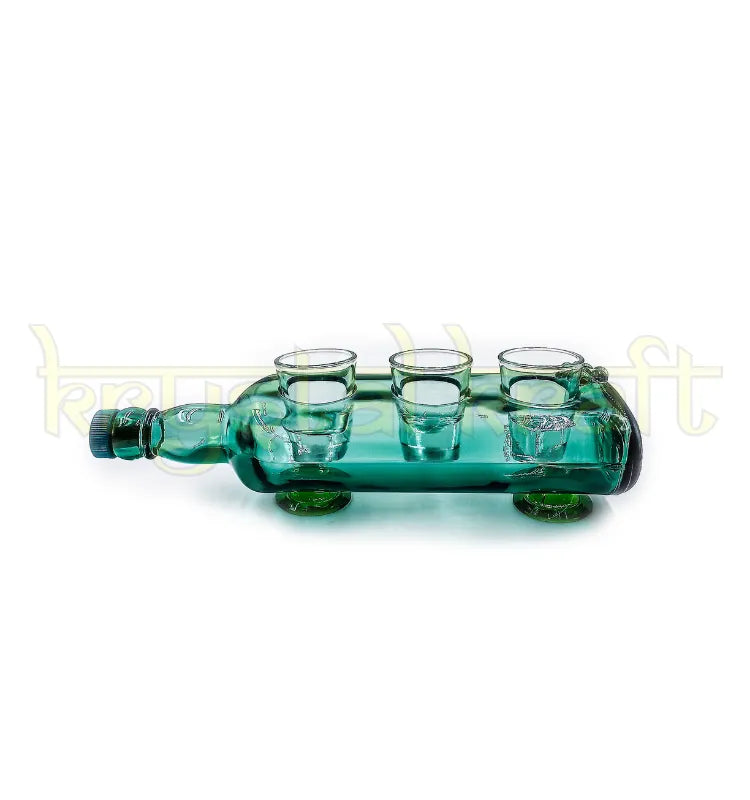 Creative whisky bottle lamp used as decorative tealight candle holder for modern home
