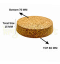 Big cork stopper sealing a glass spice jar - eco-friendly kitchen accessory
