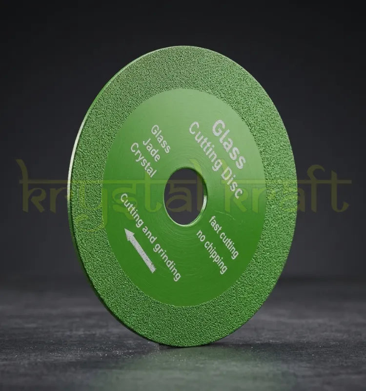 Glass cutting disc for angle grinder - 4 inch diamond ceramic blade front view
