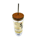 Hand-cut smooth rim of upcycled 750ml Indri bottle turned into a 600ml sipper
