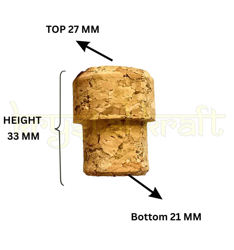 Natural cork stoppers set of 25 handmade eco-friendly bottle corks by Krystal Kraft